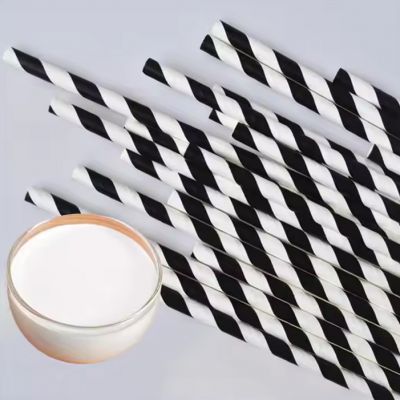 Friendly Biodegradable Disposable Custom Paper Drinking Straws Glue for Wedding Christmas Party