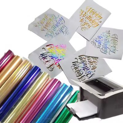 Chinese Gold Silver Generic Heat Transfer Film Hot Stamping Foil Wholesale Transfer Heat Foil Rolls for Printing for Leather