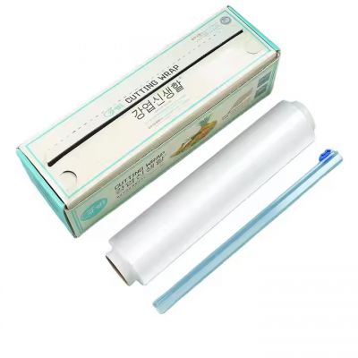 PE Food Grade Cling Wrap Film Box Packed Large Tape Slide Knife Cutter