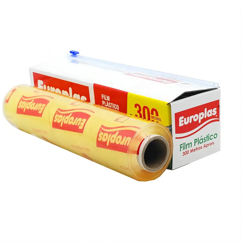 9-13mic Customized PVC Cling Film for Packaging Food Clear Food Film Cheap Price Stretch Wrap